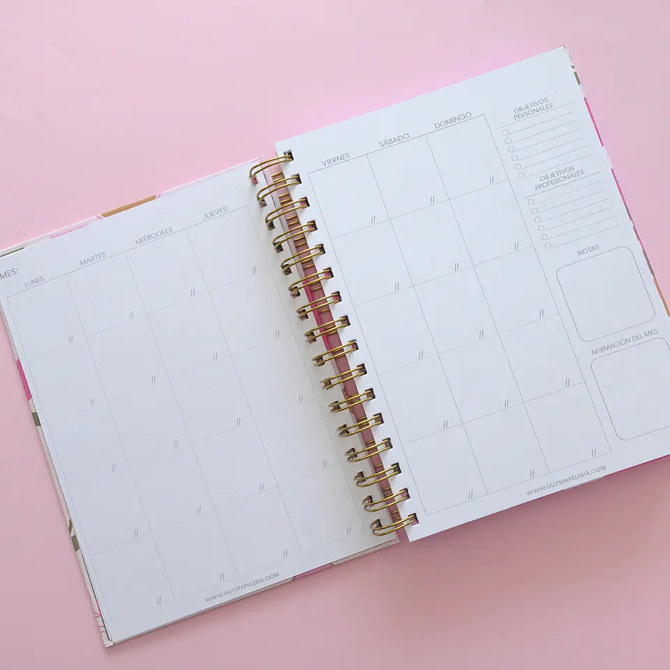 Planner Sin Fechas - Tulipán Verde 8