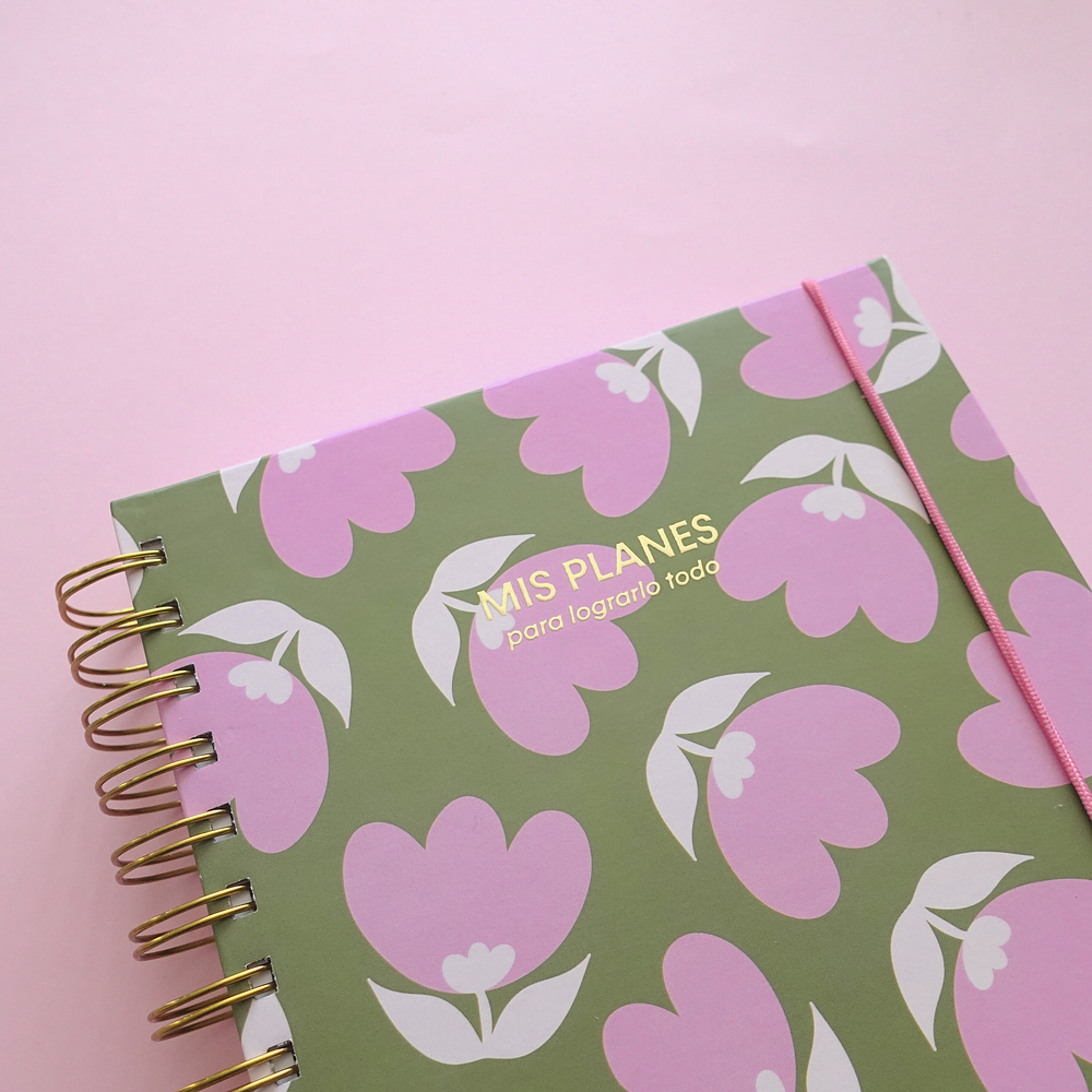 Planner Sin Fechas - Tulipán Verde