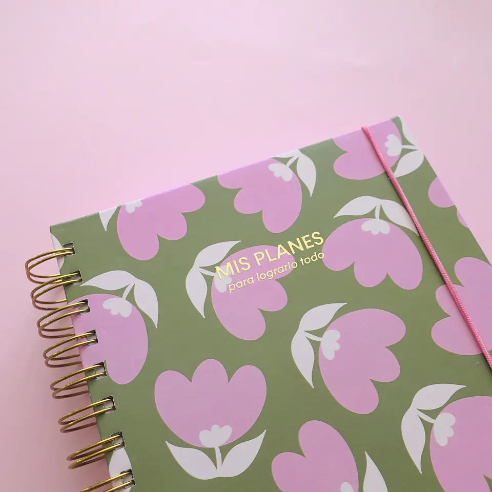 Planner Sin Fechas - Tulipán Verde 2