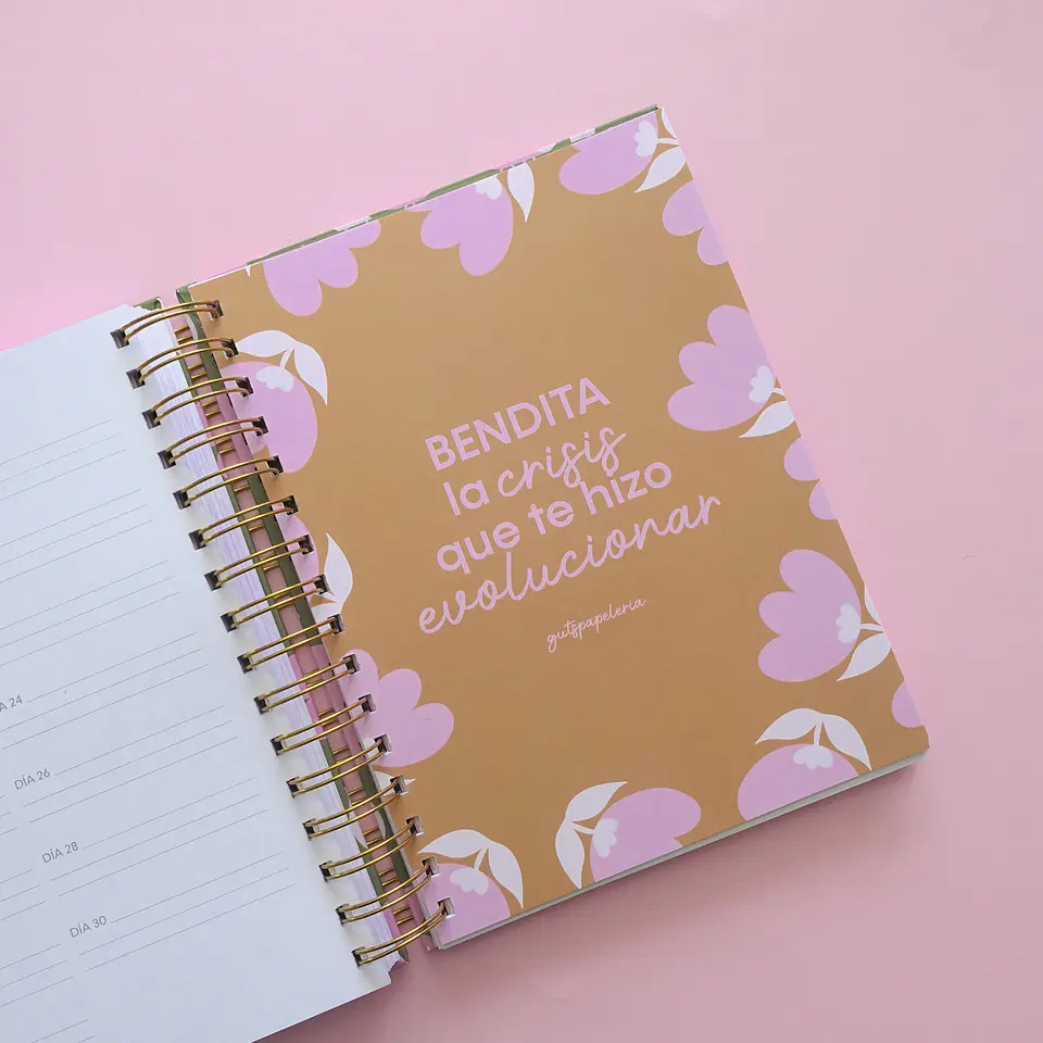 Planner Sin Fechas - Tulipán Verde 7