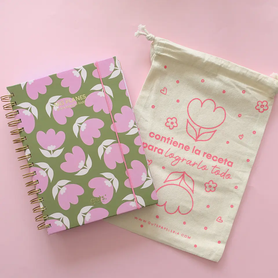 Planner Sin Fechas - Tulipán Verde 14
