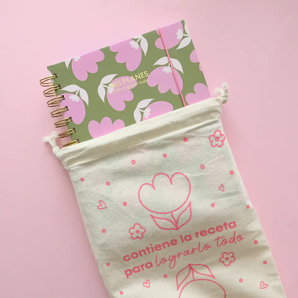 Planner Sin Fechas - Tulipán Verde 15