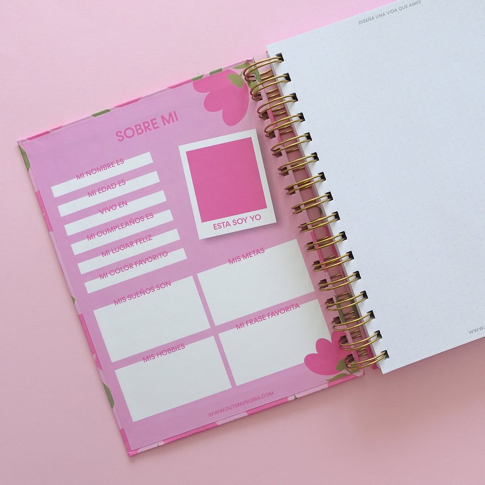 Cuaderno Puntos - Tulipán Rosa