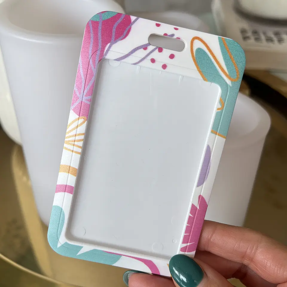Porta Credencial Rose 2