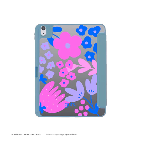 Carcasa iPad Moon Flower Azul