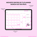 Planner Digital Moon Flower 2025