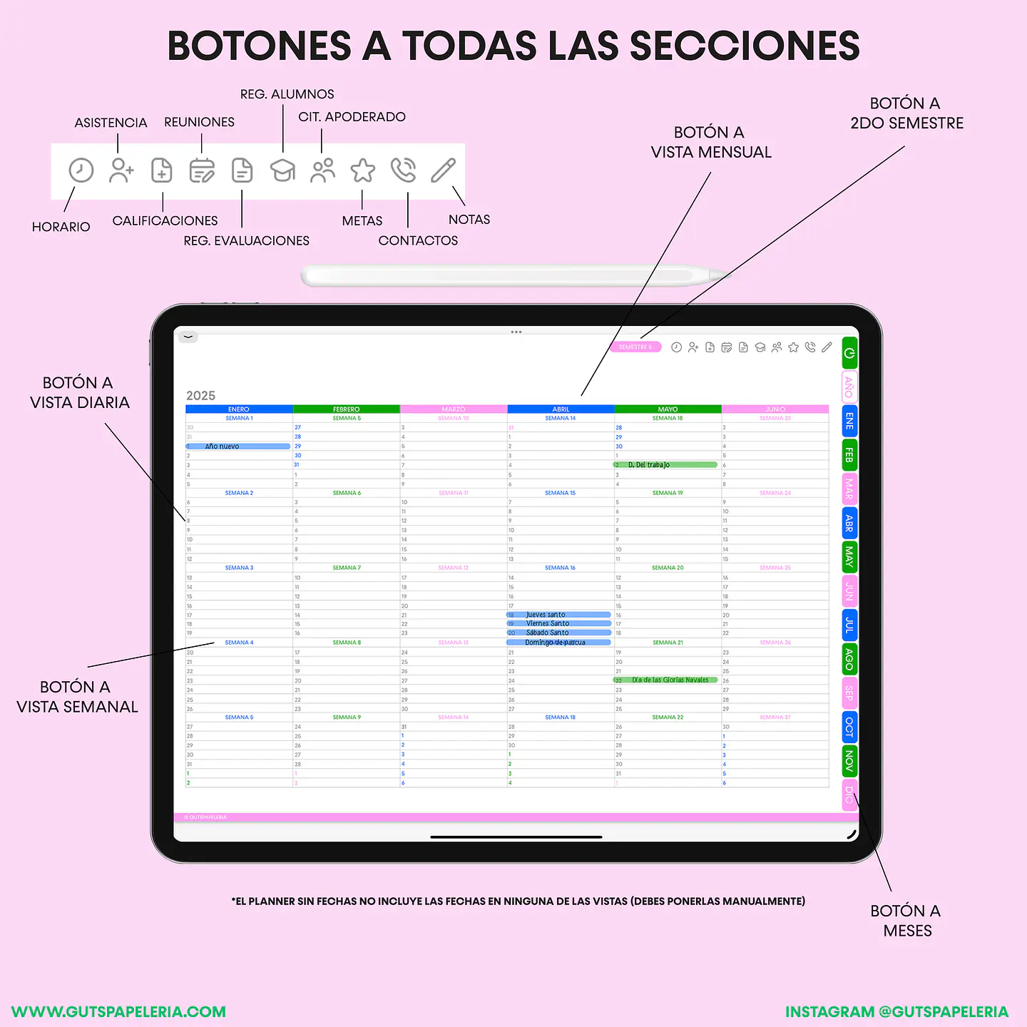 Planner Docente Bluebell 3