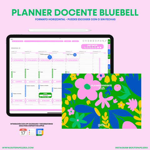 Planner Docente Bluebell