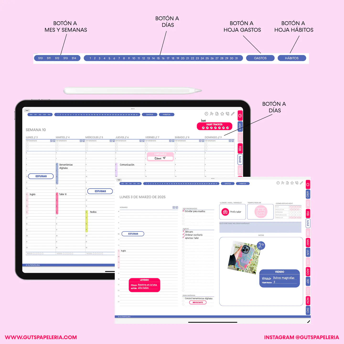 Planner Digital Catmint Universitario 3