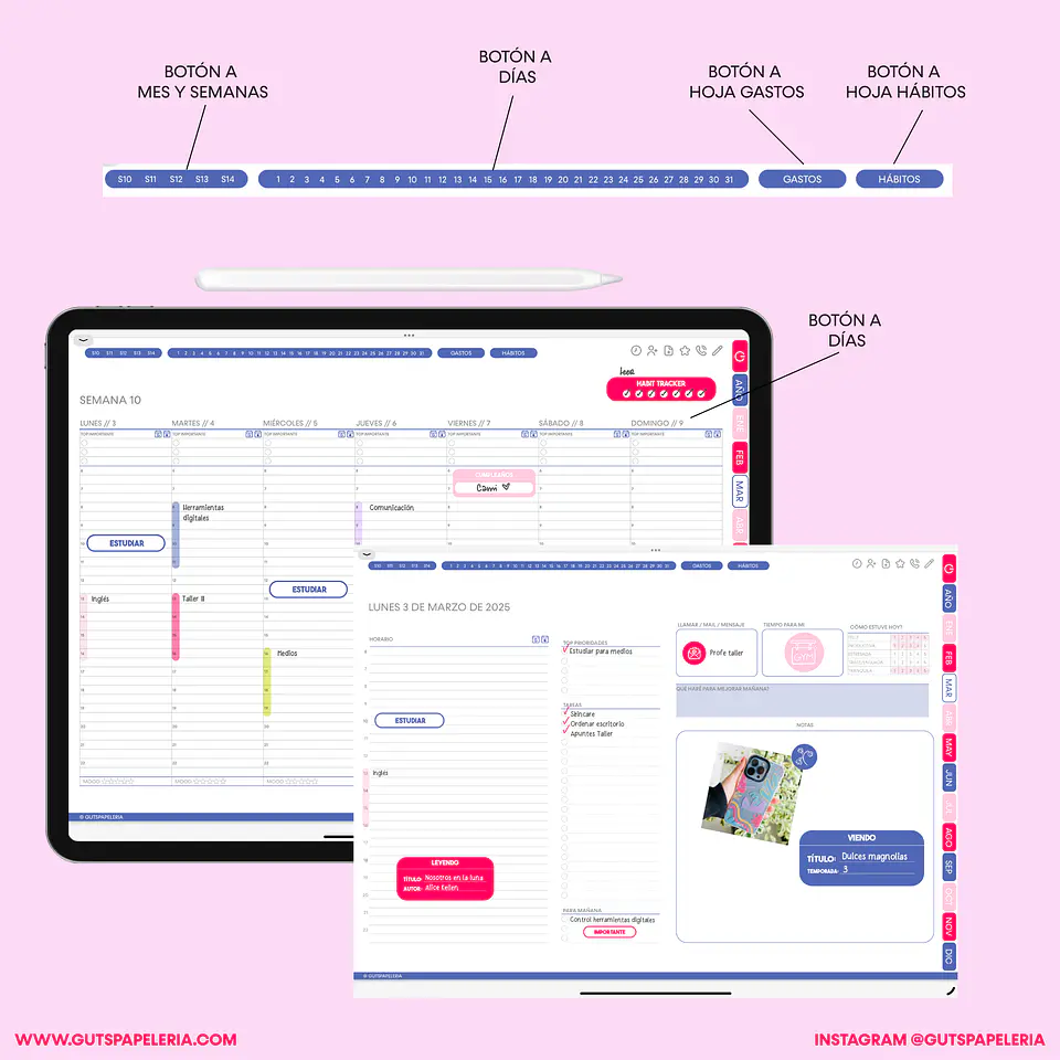 Planner Digital Catmint Universitario 3