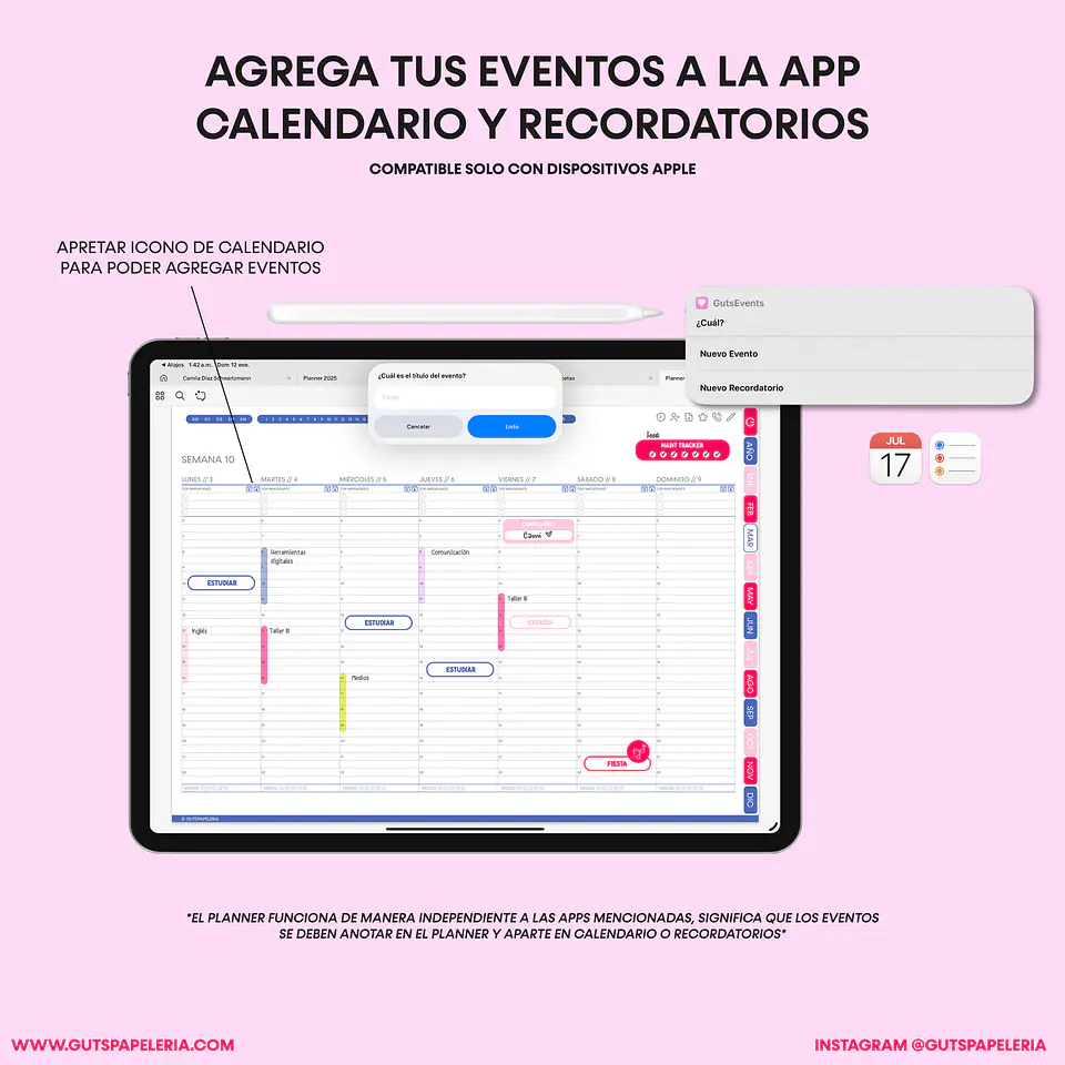 Planner Digital Catmint Universitario 7