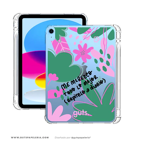 Carcasa iPad Merezco Todo Transparente CON RANURA para lápiz