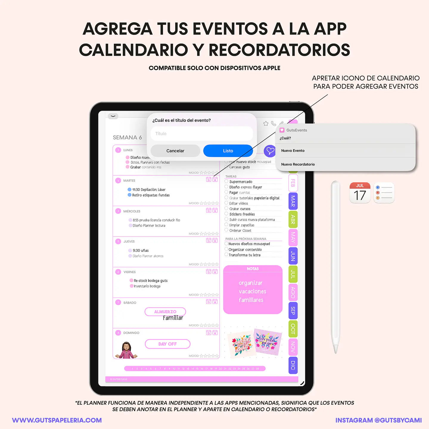 Planner Digital Sunflower Sin Fechas Vertical 5
