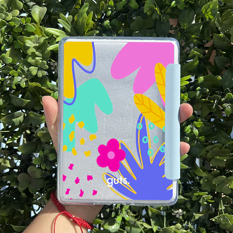 Carcasa Lilac Con Tapa Celeste