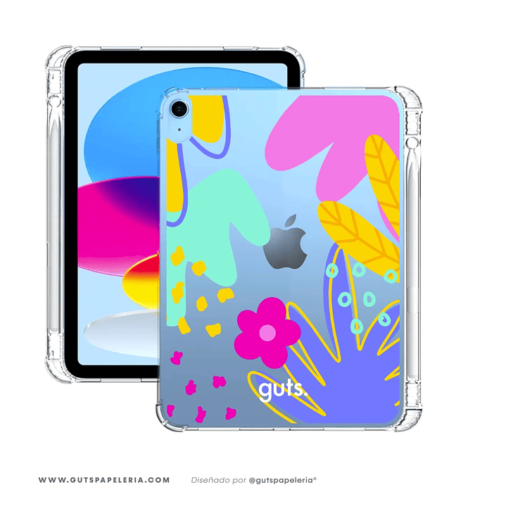 Carcasa iPad Lilac Transparente CON RANURA para lápiz 1