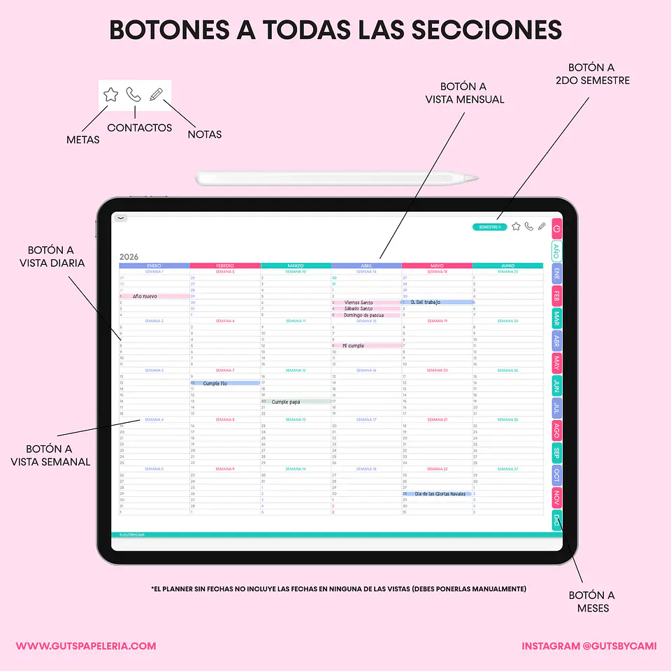 Planner Digital 2026 Mi Prioridad 2