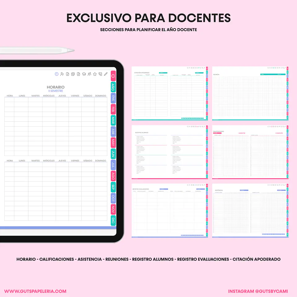 Planner Digital Docente (profesores) 2026 5
