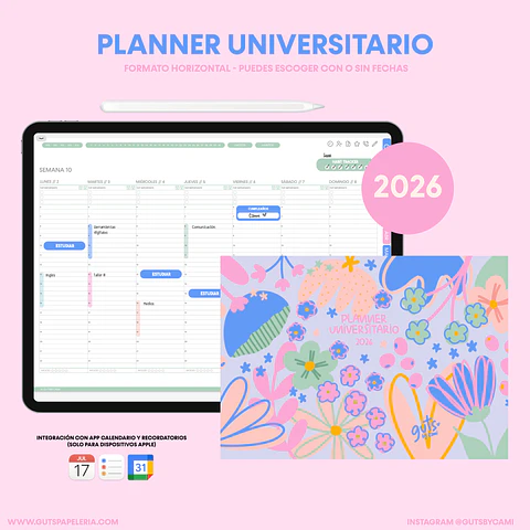 Planner Digital Universitario (estudiantes) 2026