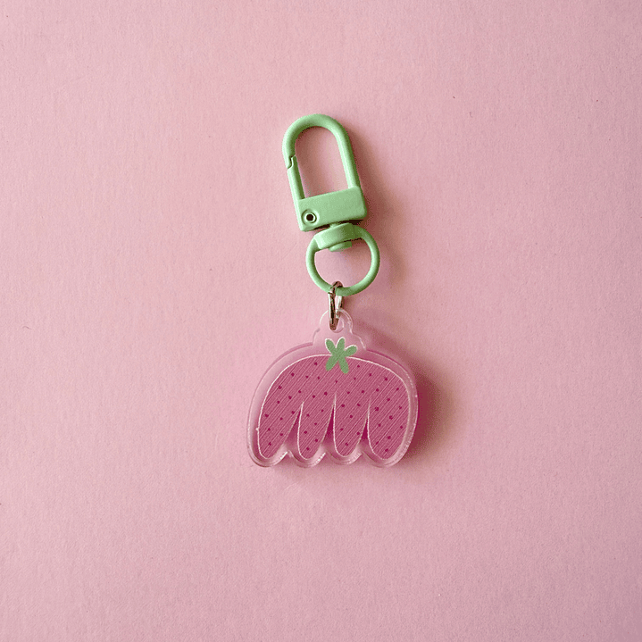 Llavero Cera Rosado 1