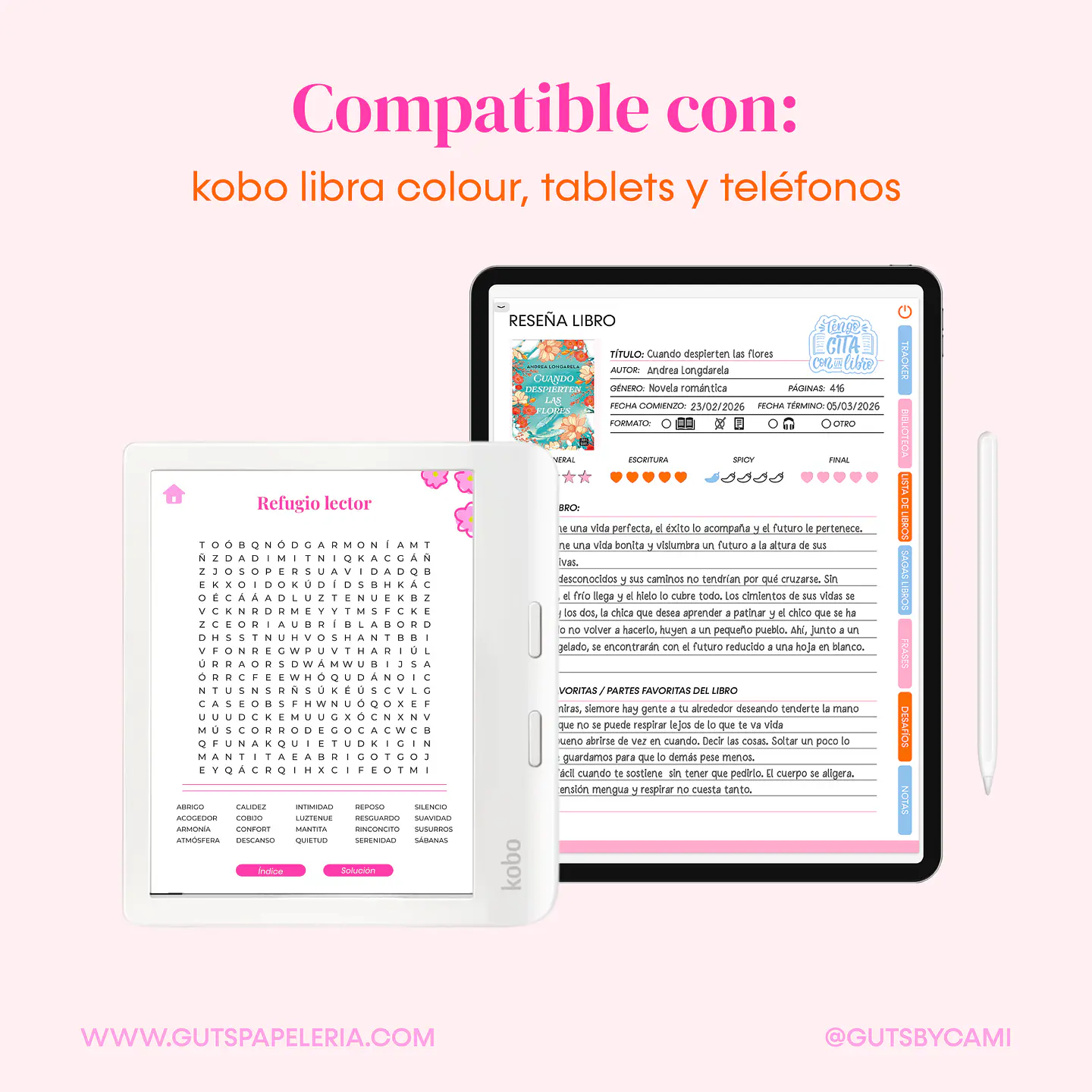 Bundle - Diario de lecturas + Sopa de letras 2