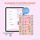 Planner Flowers Stamp Vertical - Miniatura 1