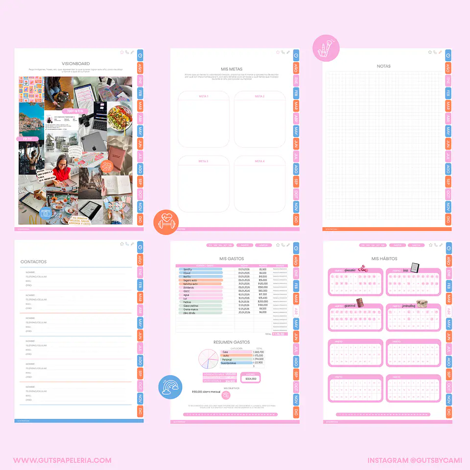Planner Flowers Stamp Vertical 5