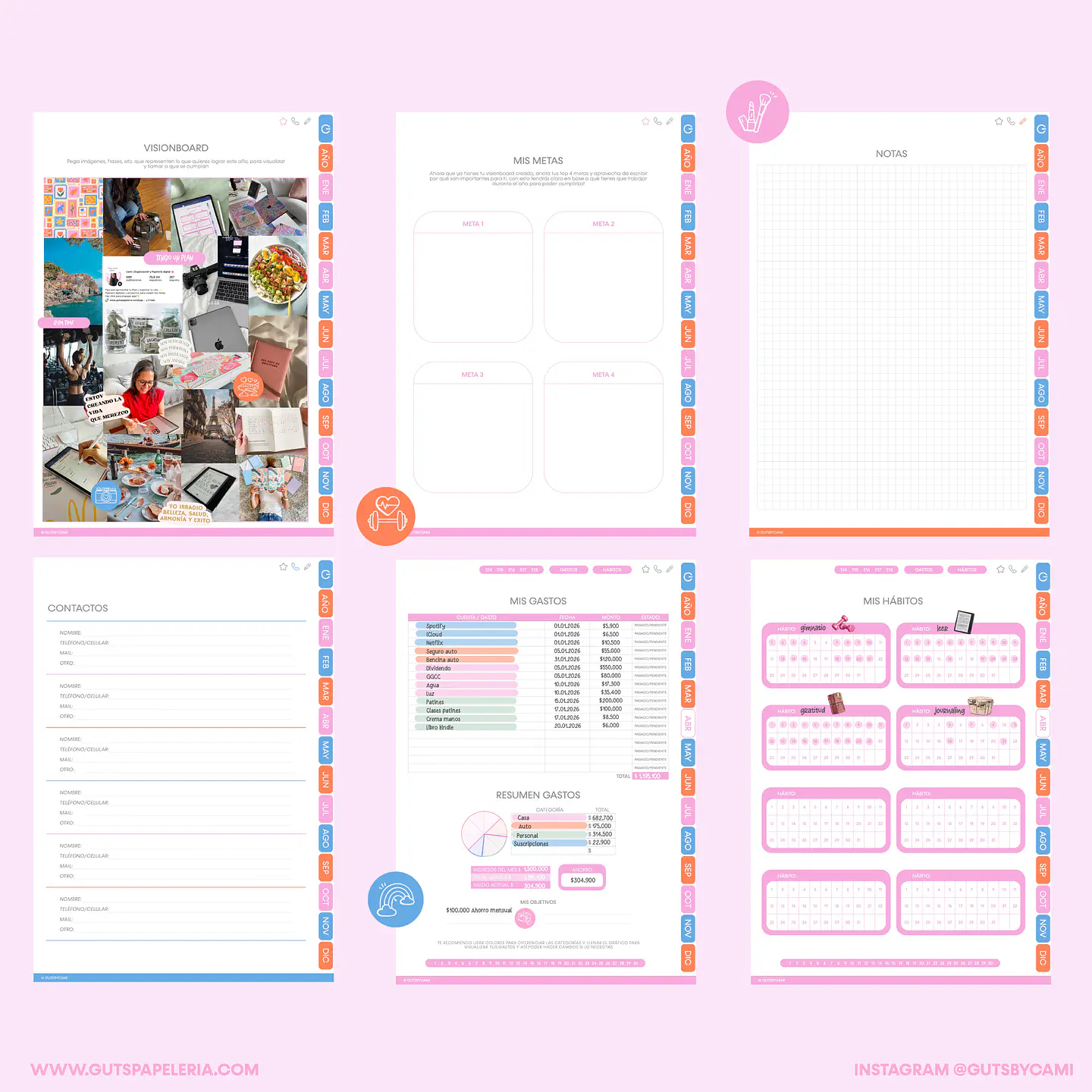 Bundle Planner Flowers Stamp Vertical 5
