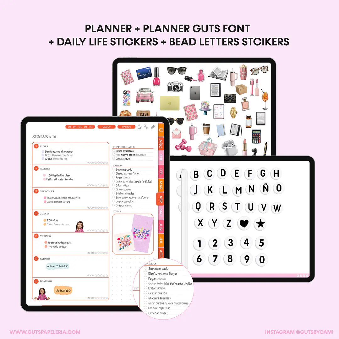 Bundle Planner Flowers Stamp Vertical 10