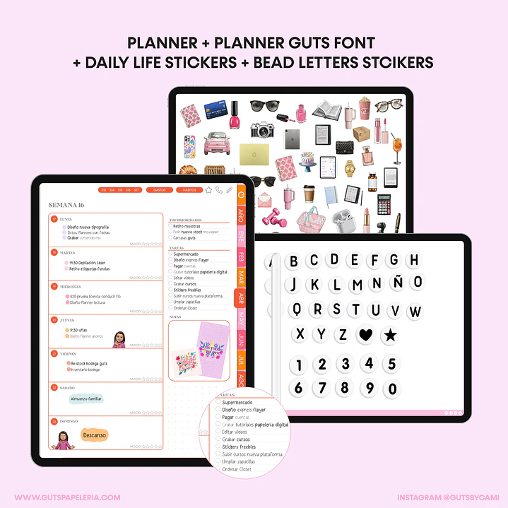 Bundle Planner Flowers Stamp Vertical 10