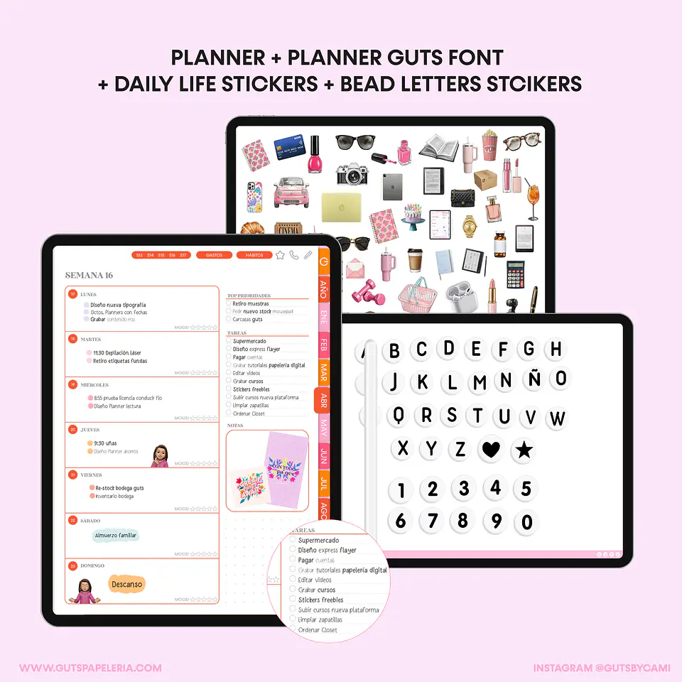 Bundle Planner Flowers Stamp Vertical 10