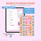 Bundle Planner Flowers Stamp Vertical - Miniatura 1