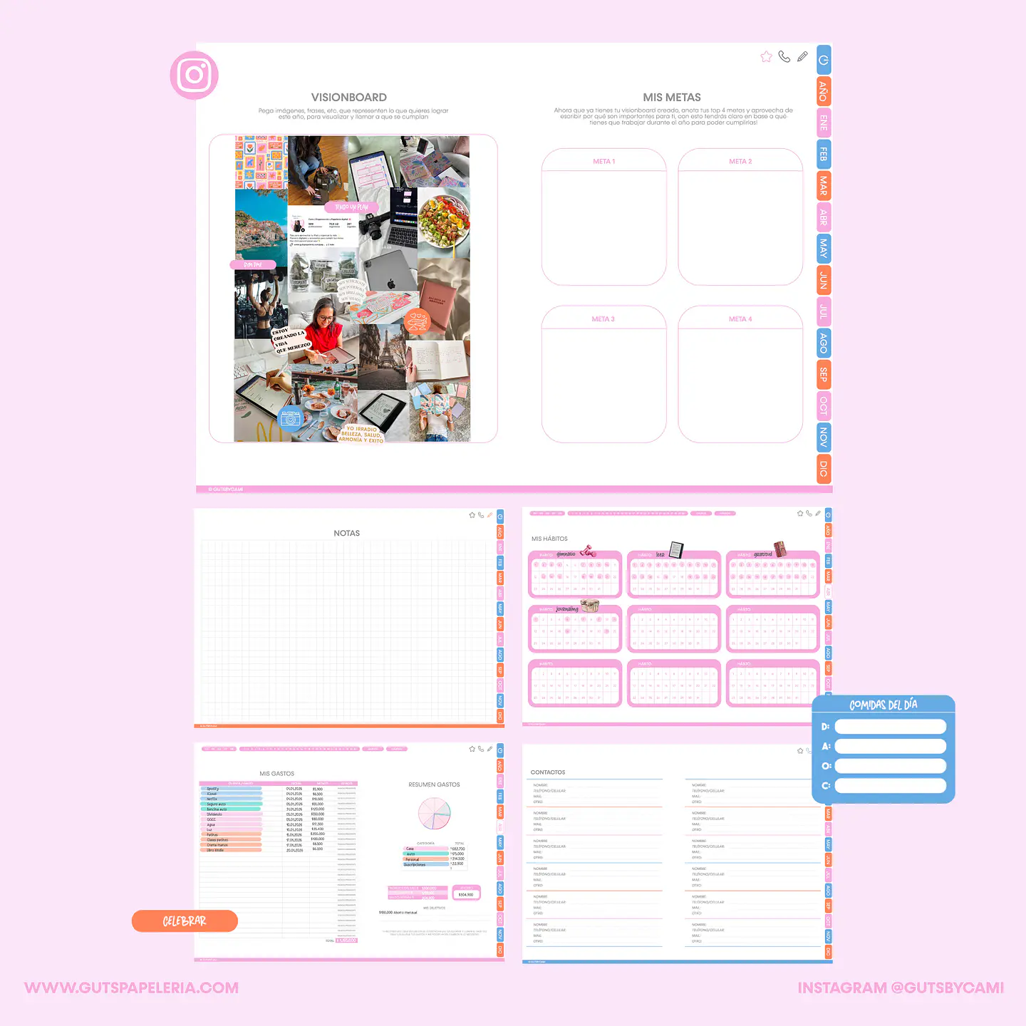Bundle Planner Flowers Stamp Horizontal 5