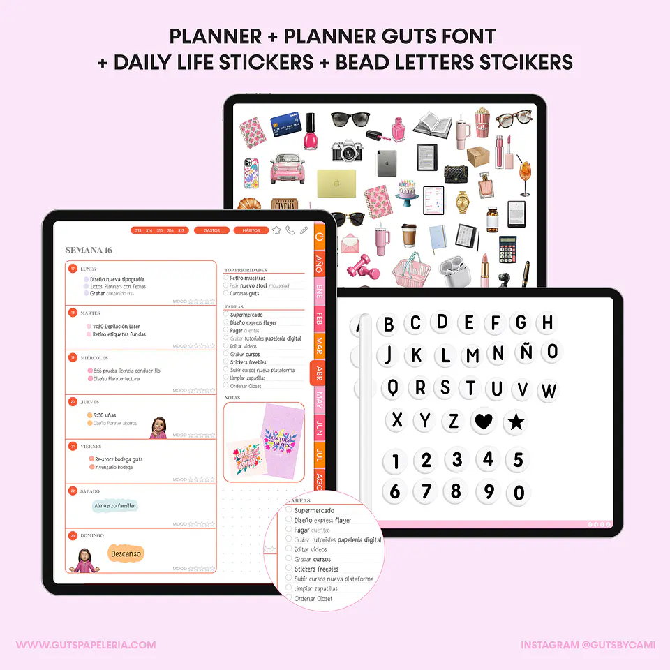 Bundle Planner Flowers Stamp Horizontal 10