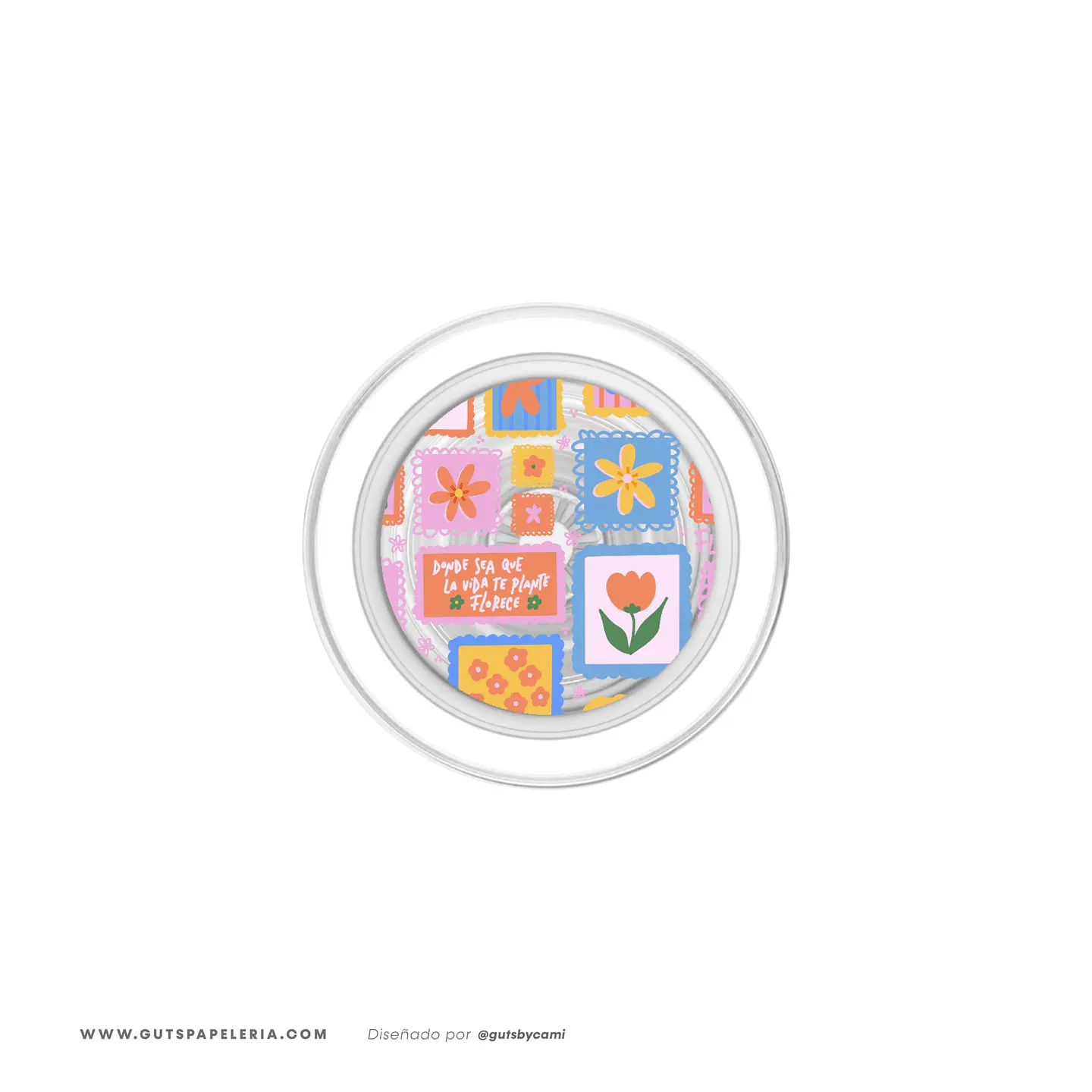 Pop Socket con Magsafe Flowers Stamp 1