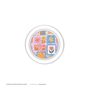 Pop Socket con Magsafe Flowers Stamp