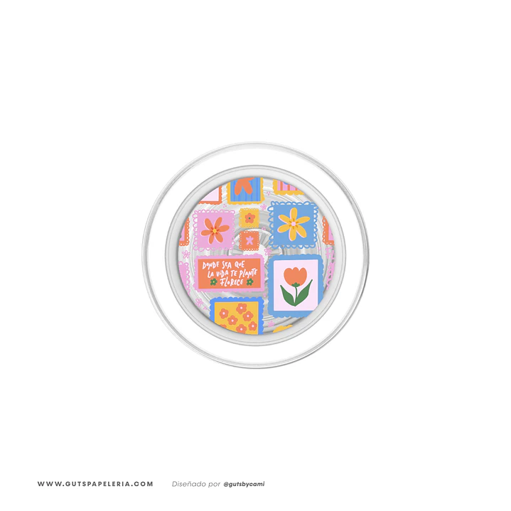Pop Socket con Magsafe Flowers Stamp 1