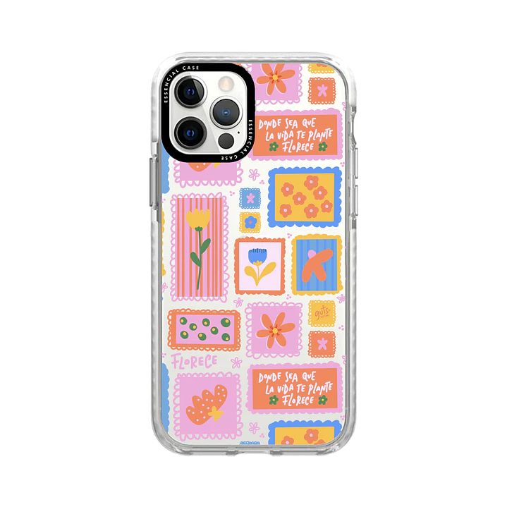 Carcasa iPhone Flowers Stamp 1