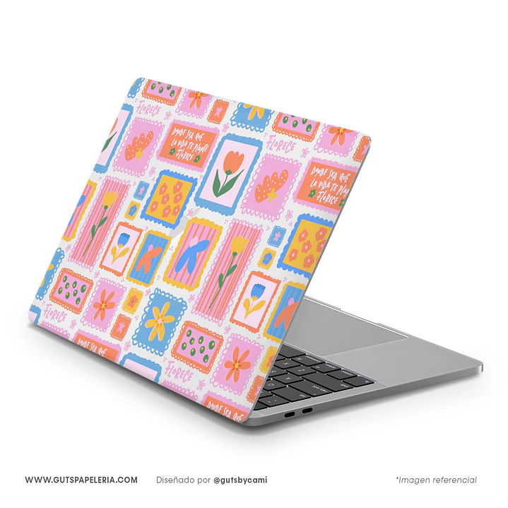Carcasa Rígida Macbook Flowers Stamp 1