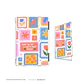 Porta documentos Flowers Stamp - Miniatura 1