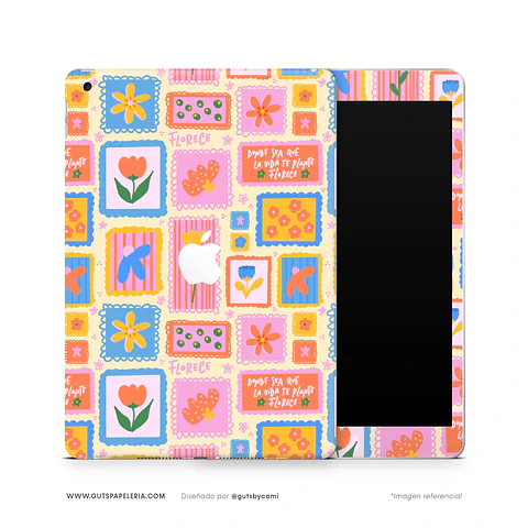 Skin iPad Flowers Stamp
