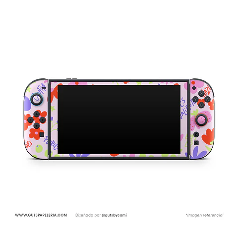 Skin Nintendo Switch Florece