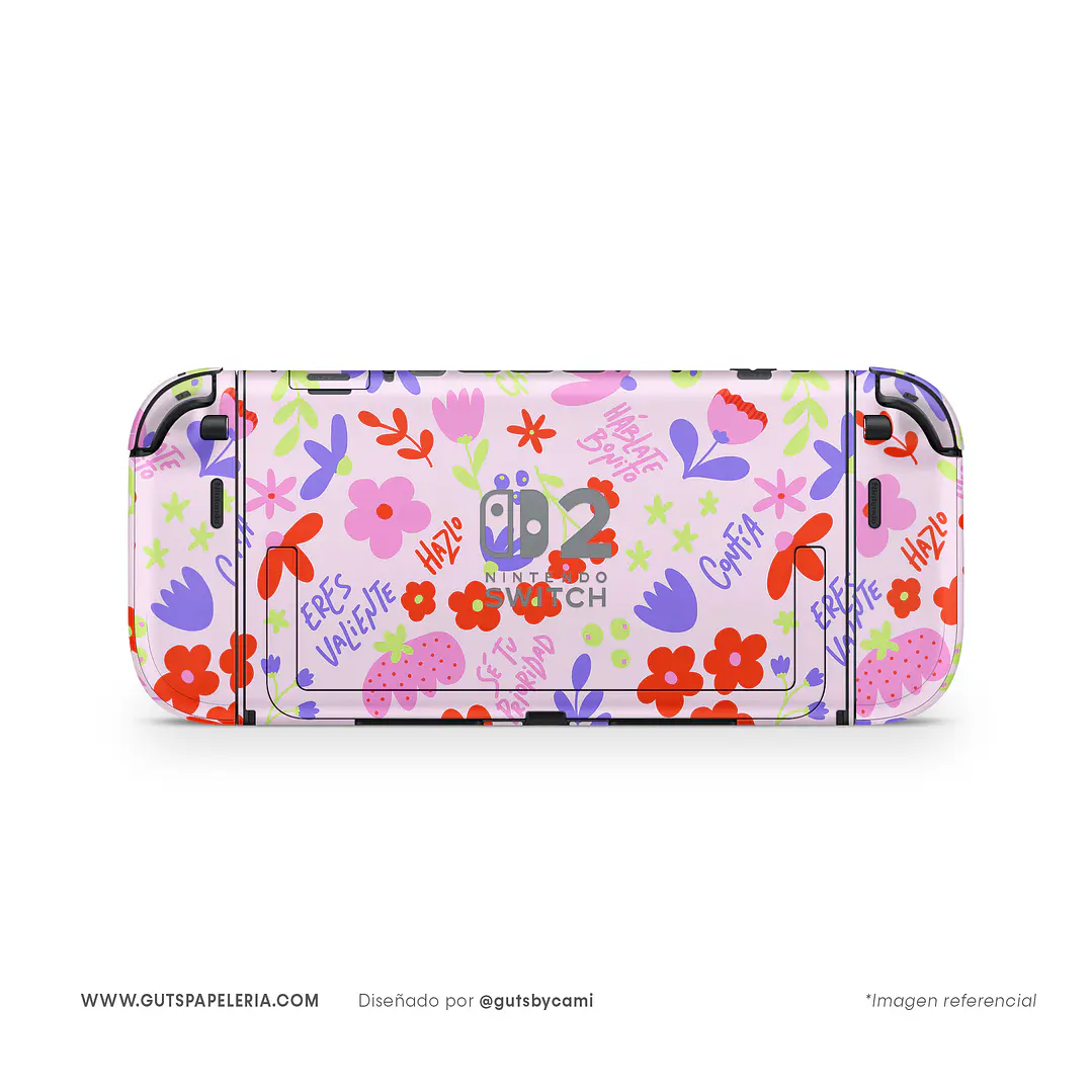 Skin Nintendo Switch Florece 3