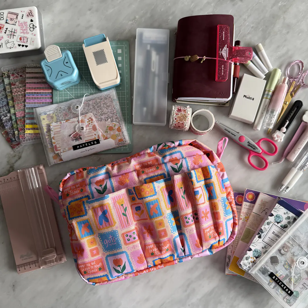 PREVENTA - Journal Pouch Flowers Stamp 4
