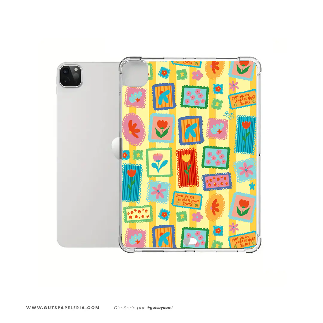 Carcasa iPad Transparente Garden Club 1
