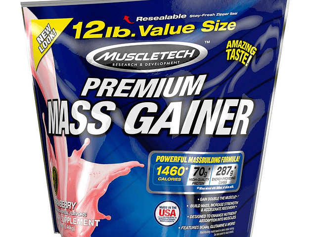 Premium Mass Gainer (12 Lbs) Muescletech 