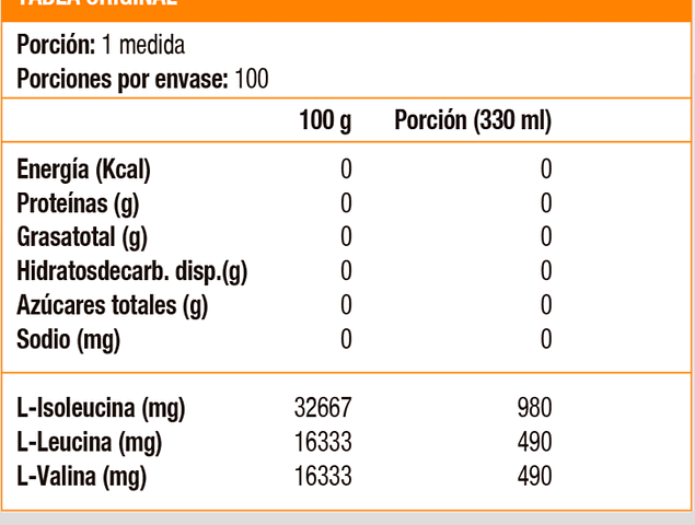 BCAA Powder, Aminoácidos (300 gr)
