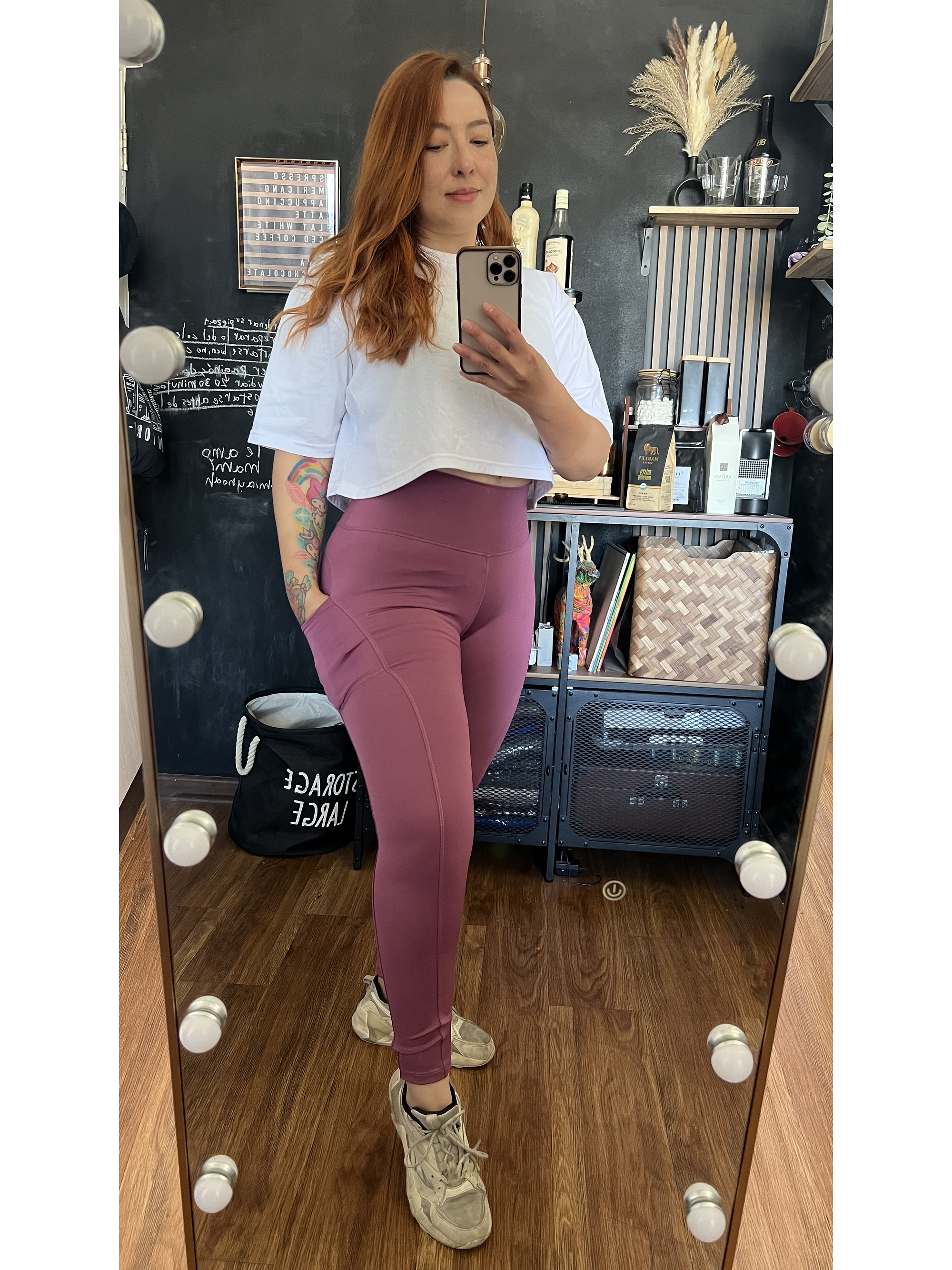 Calza con bolsillo pretina fajera 1