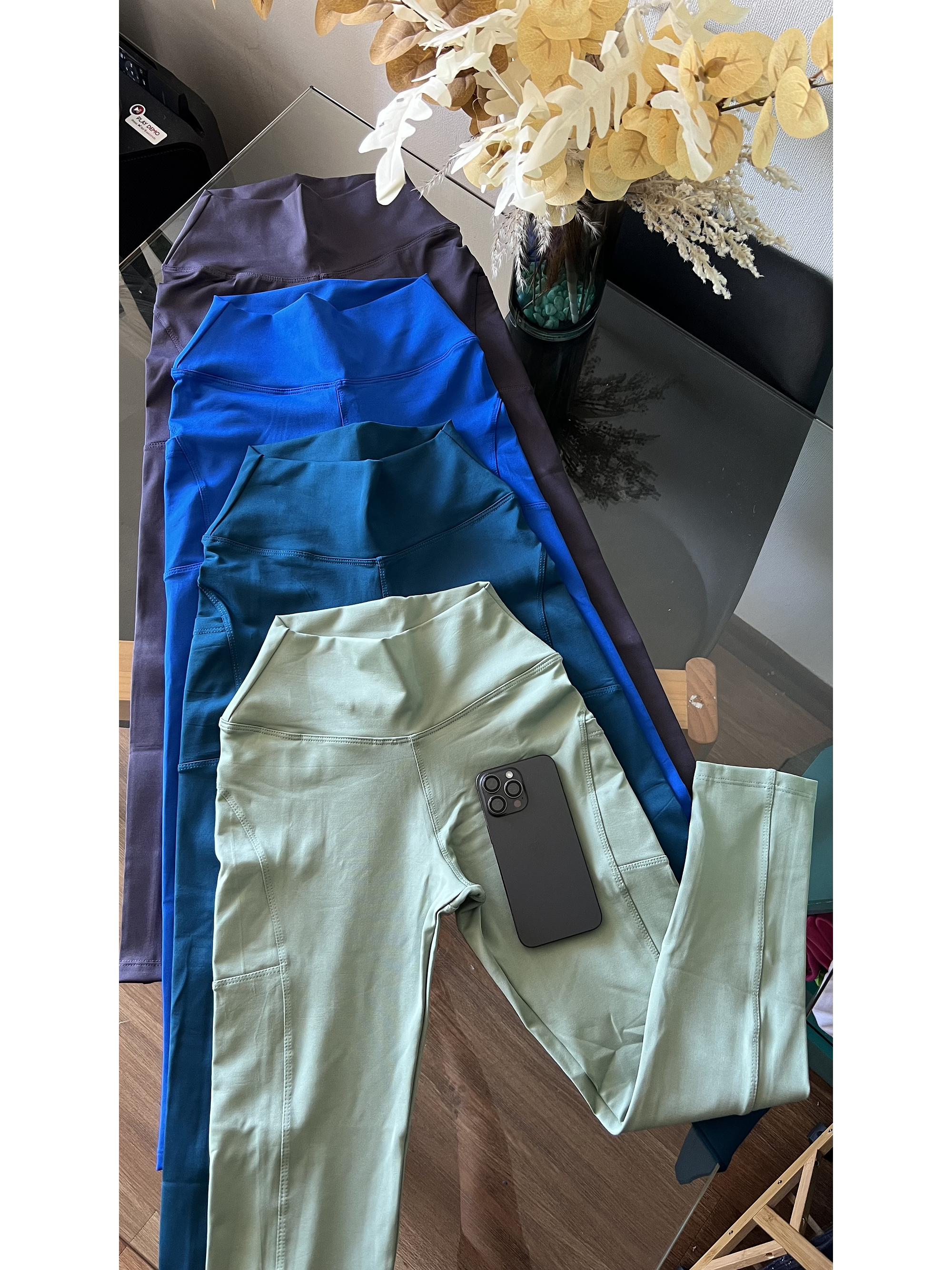 Calza con bolsillo pretina fajera 9