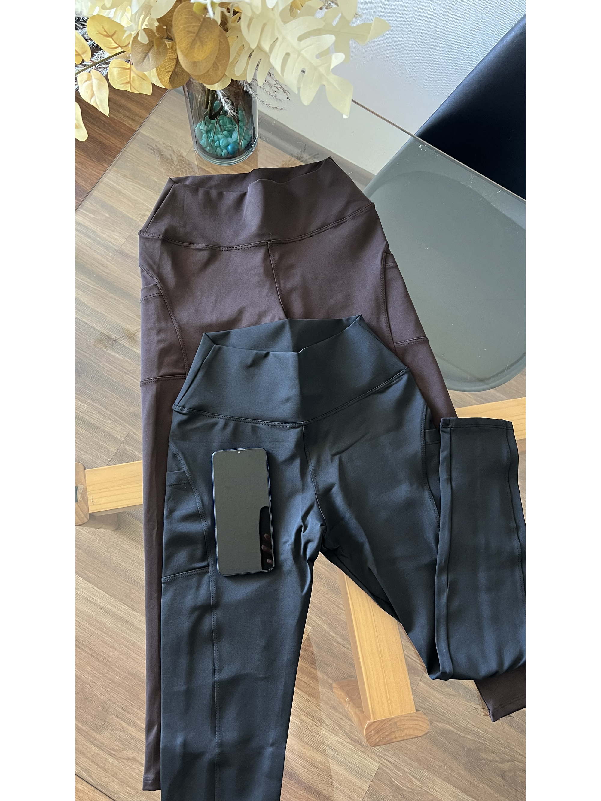 Calza con bolsillo pretina fajera 13