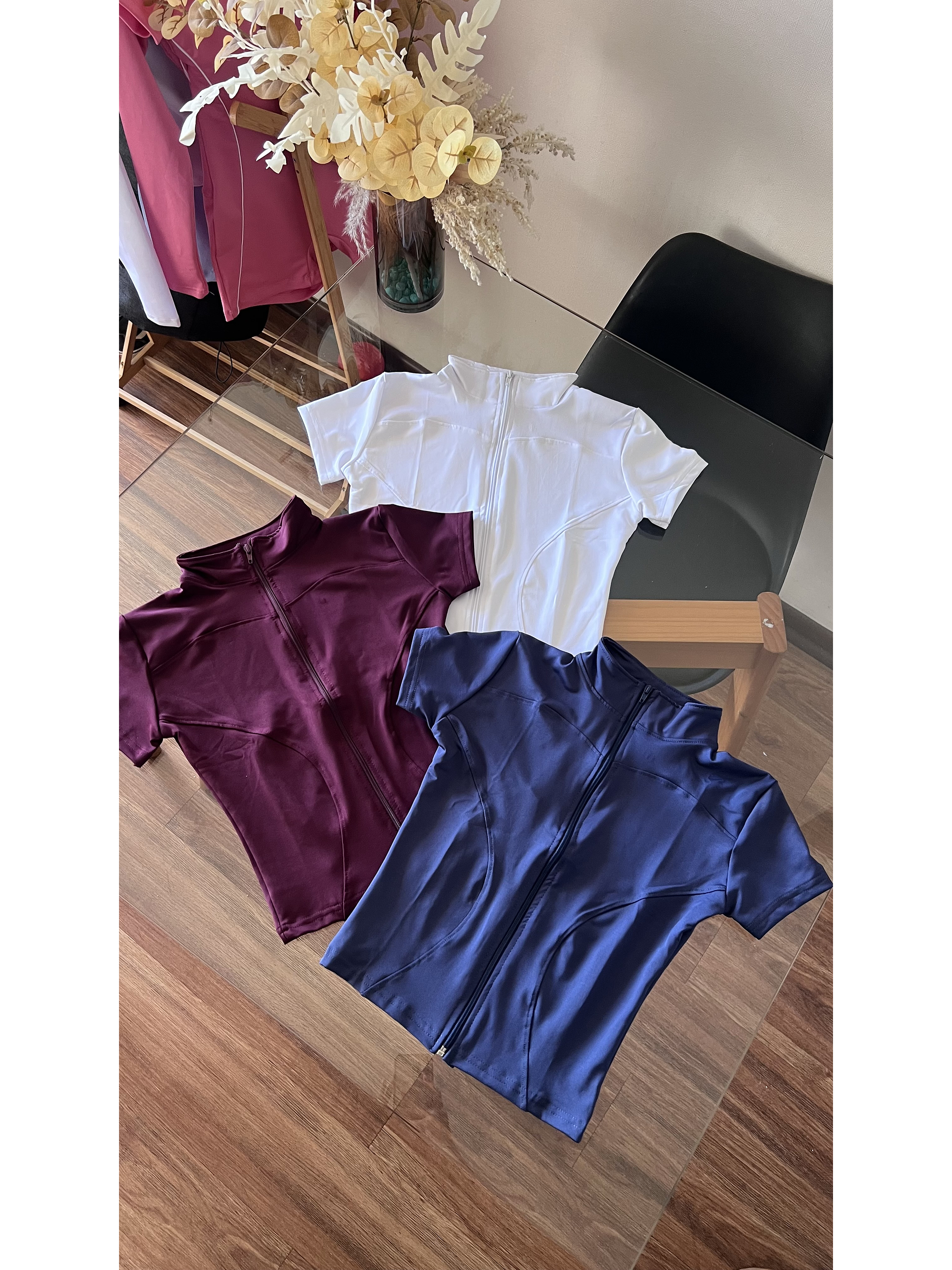 Polera de compresión manga corta cierre completo 4